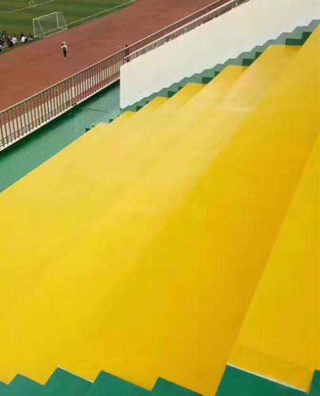 安福球场台阶翻新修补改造
